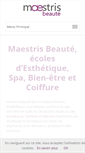Mobile Screenshot of maestris-beaute.com