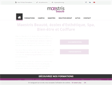 Tablet Screenshot of maestris-beaute.com